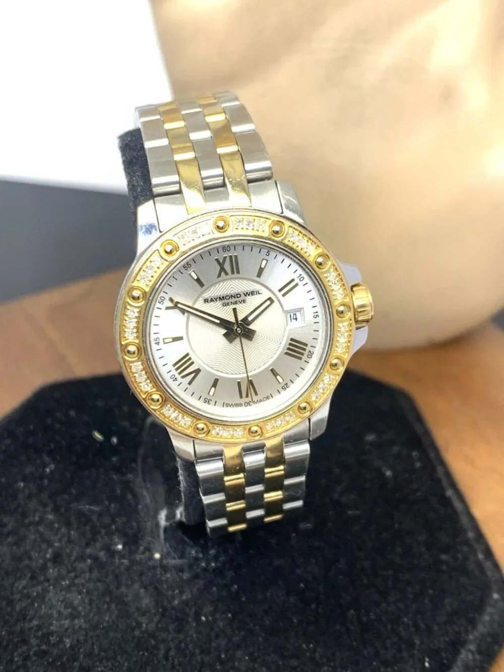 Raymond Weil Women's Watch 5399 Swiss Quartz Diamond Bezel Two Tone Steel 28mm